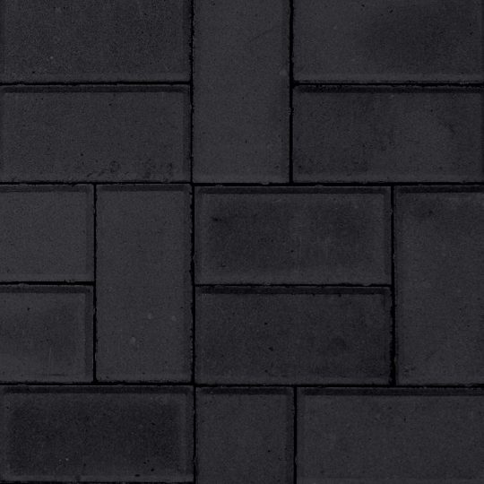 Фото 11 - Тротуарная плитка Брусчатка 10х20, Чёрная